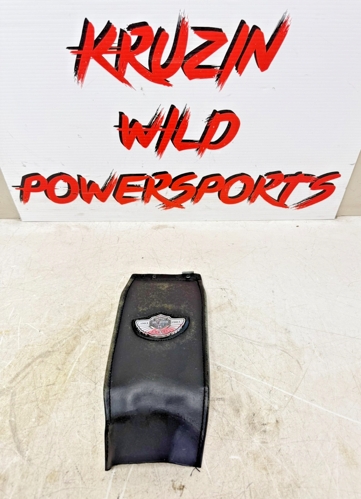 2003 HARLEY DYNA WIDE GLIDE Gas Fuel Tank Dash Bib Leather 100th Anniversary