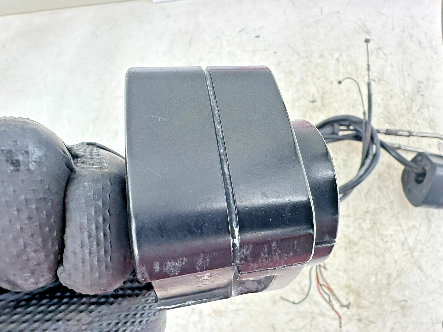 1995 HARLEY SOFTAIL OEM HD 95 Older Switch Housing W/ Buttons Cable Grips