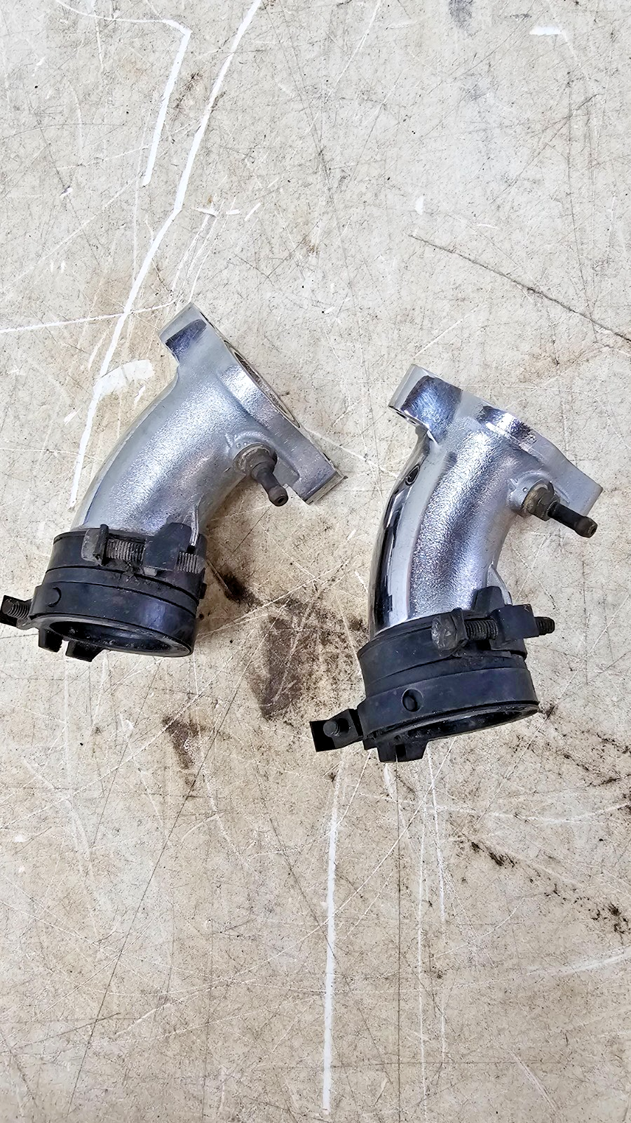 2000 HONDA VALKYRIE INTERSTATE Chrome Carb Carburetor Intake Manifold Runner Tub