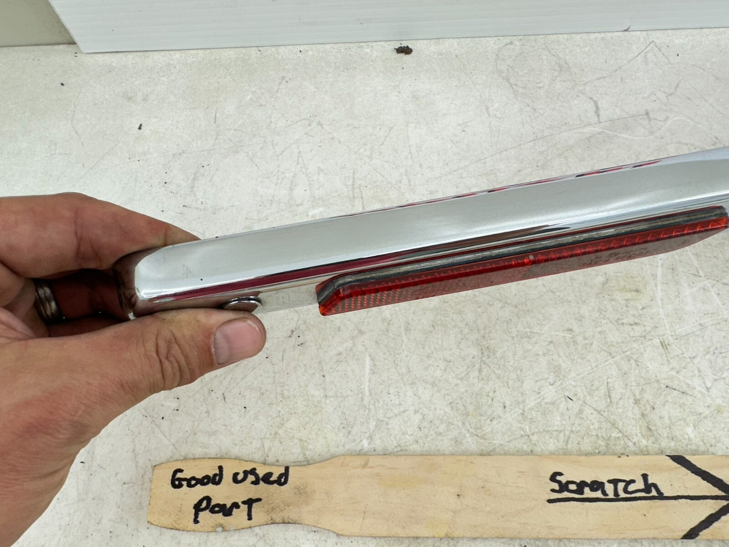 1999 HARLEY DYNA Rear Fender Frame Chrome Strut Arm Bars OEM HD