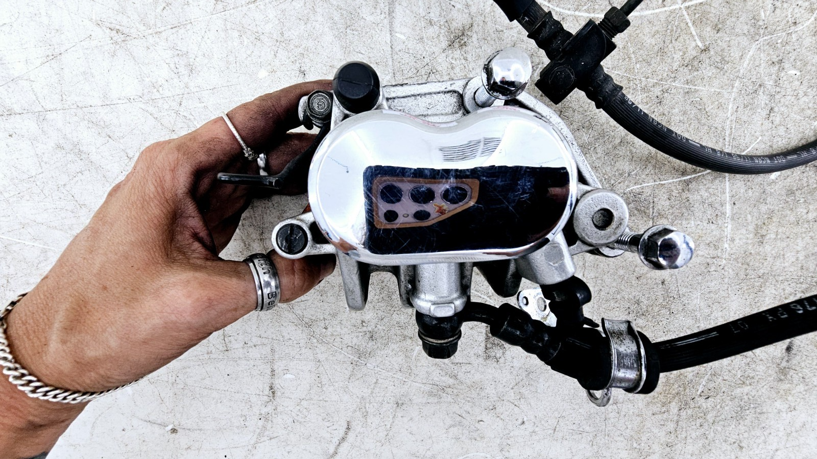 1999 HONDA VALKYRIE INTERSTATE Dual Caliper Hose Master Cylinder + Right Mirror