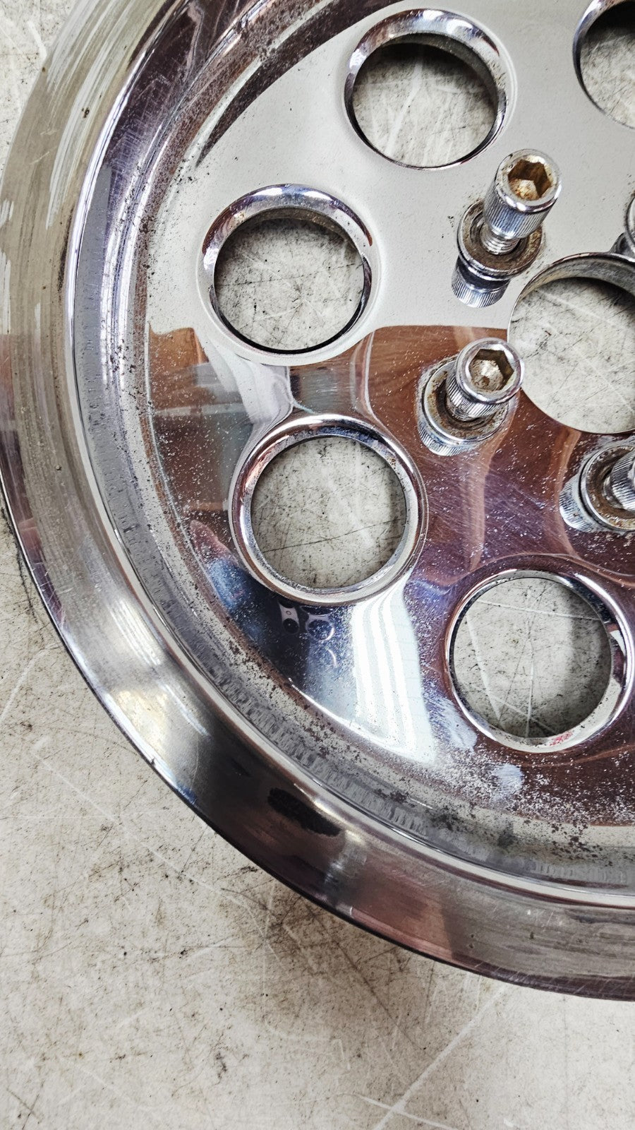 1990 Harley FXR FXRT FXRD FXRS FXLR FXRC Chrome Rear Belt Pulley Sprocket 70T