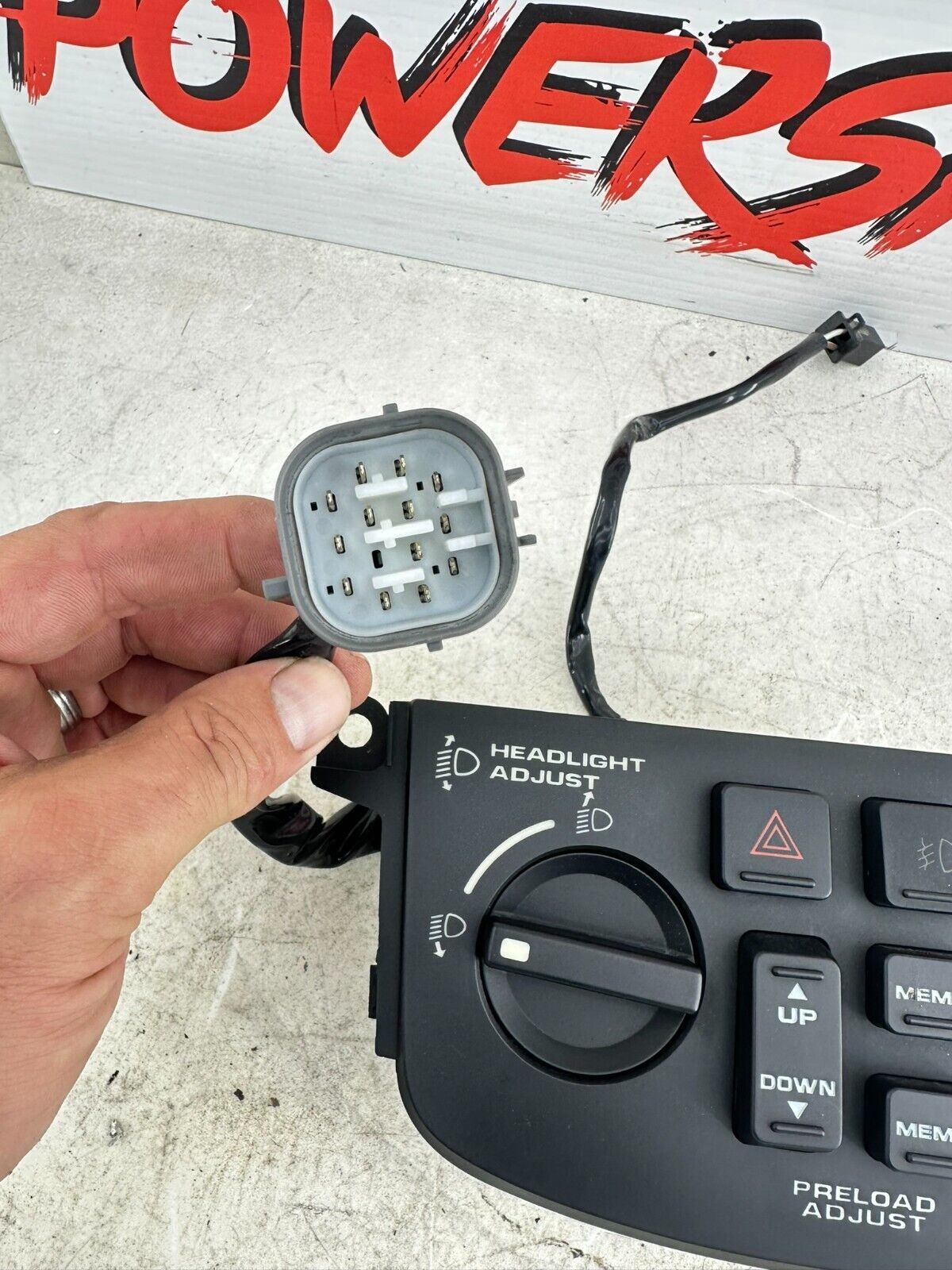 2004 Honda Goldwing GL1800 Headlight Adjust Air Shock Control Buttons