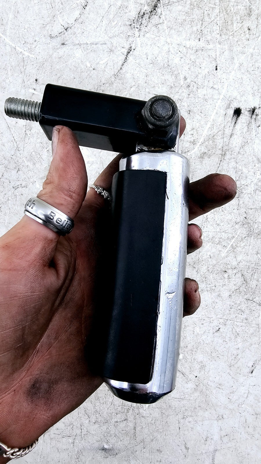 2000 Harley Davidson Sportster Rear Passenger Chrome Footpeg Foot Peg Footrest