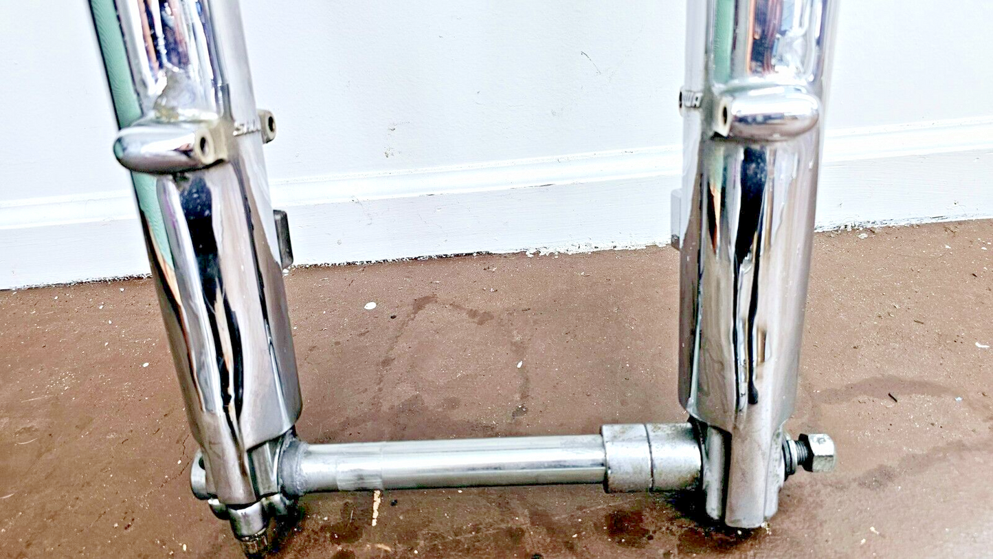 2002 HARLEY ELECTRA GLIDE Chrome Forks Triple Tree Front End Chrome Lowers