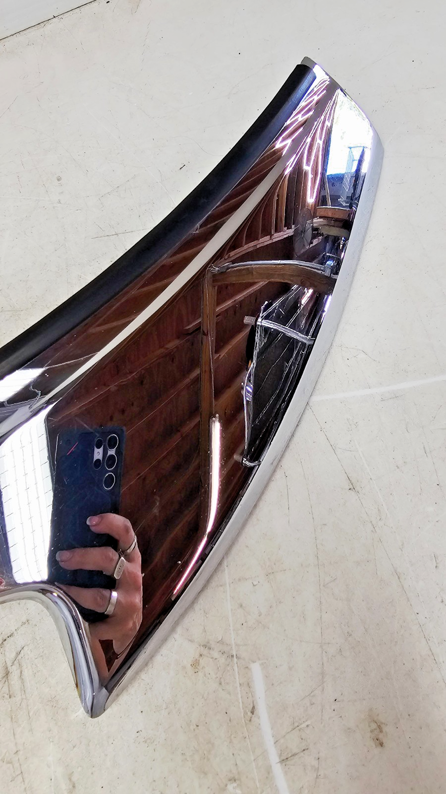 2000 HONDA VALKYRIE INTERSTATE Upper Fairing Windshield Trim Garnish Chrome