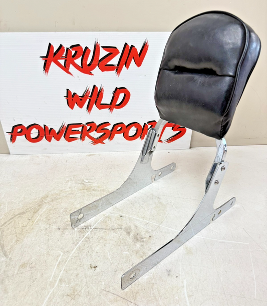 2003 HARLEY DYNA WIDE GLIDE Sissy Bar Passenger Backrest w/ Gold Eagle Emblem