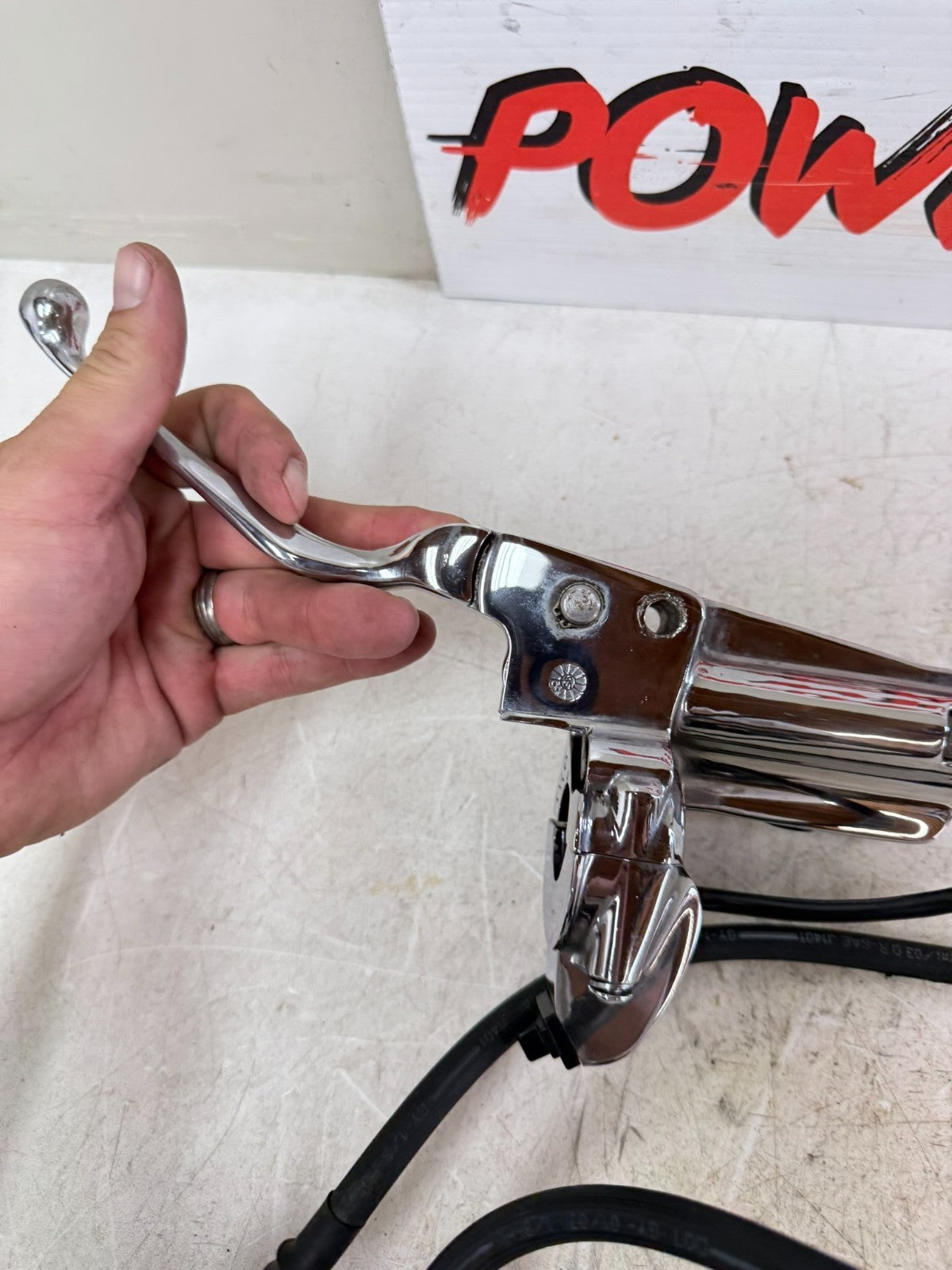 1995 HARLEY FLH ELECTRA GLIDE Chrome Master Cylinder 11/16 + Dual Brake Caliper