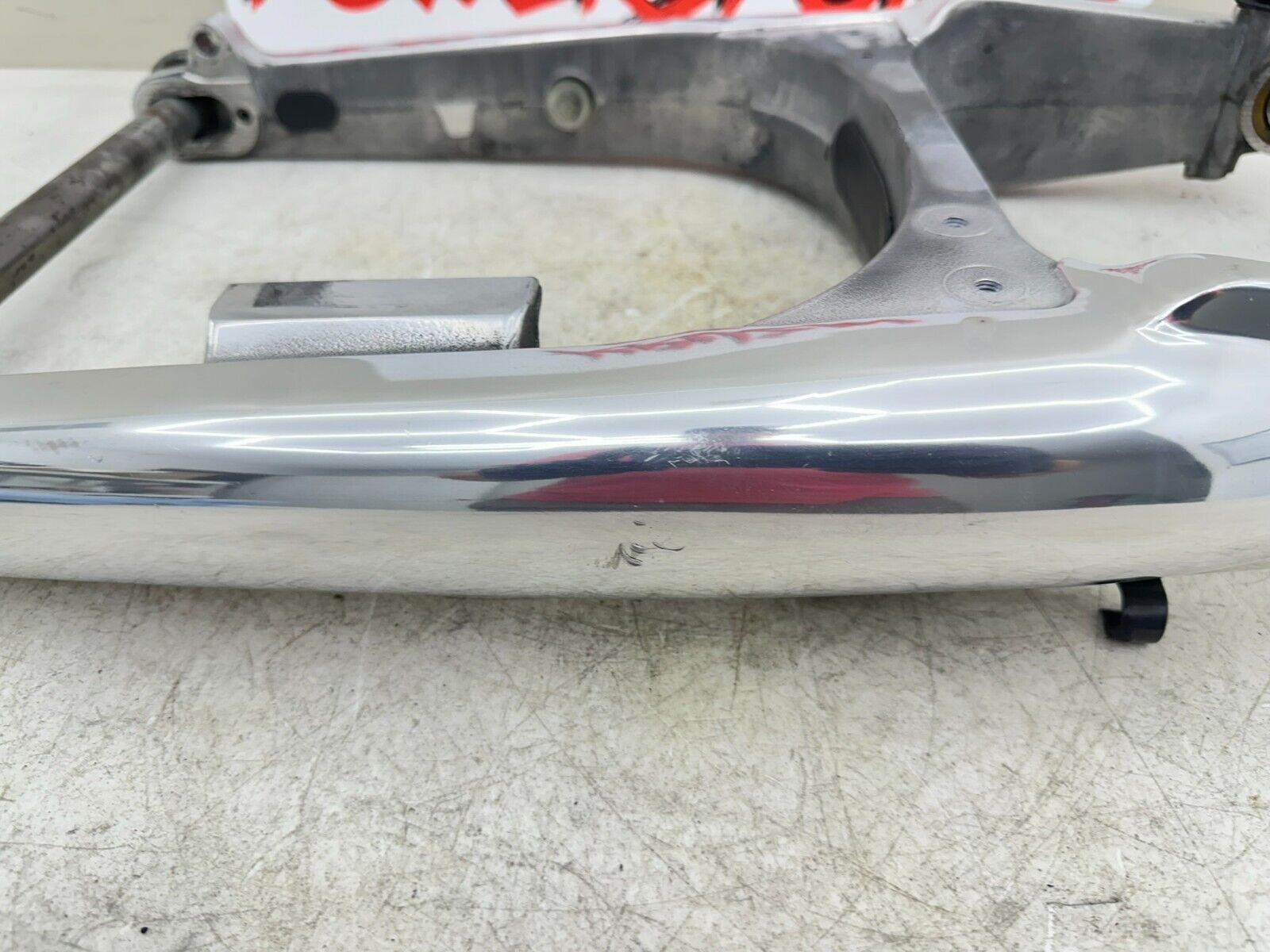 2003 Harley Davidson V Rod VRSCA Swingarm Polished W/ Axle + Mounting Bolt
