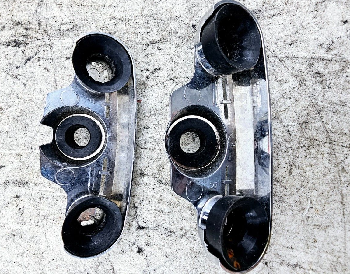 1998 HARLEY FLH ELECTRA GLIDE Chrome Head Bolt Cover Spark Plug Surround