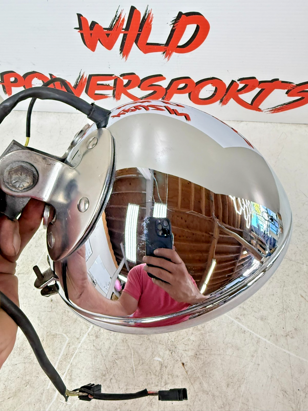 1997 HARLEY DAVIDSON SOFTAIL 8" OEM HD Chrome Headlight Housing Mounting Bracket