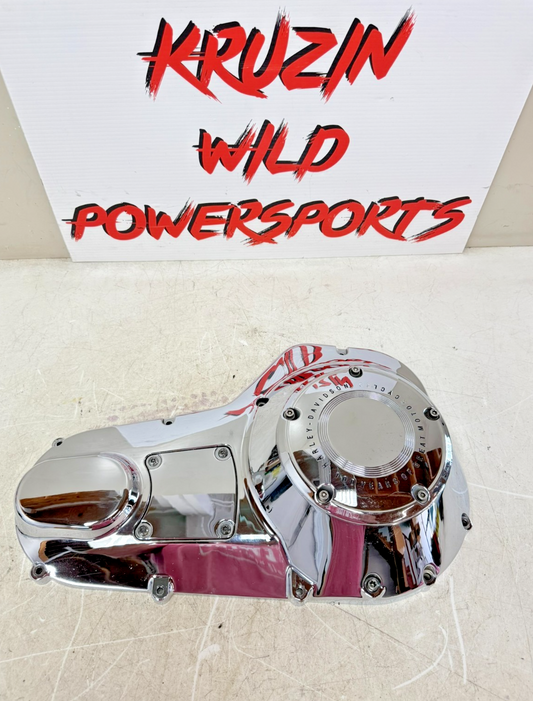 2003 HARLEY ELECTRA GLIDE Outer Primary Clutch Chrome Cover 100 Anniversary