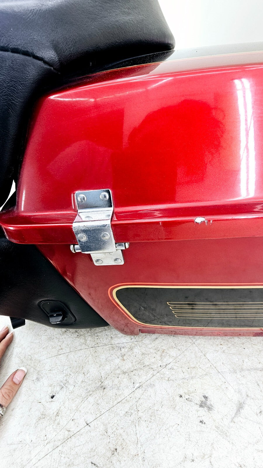 1998 HARLEY FLH ELECTRA GLIDE King Tour Pac Pack Trunk Top Box w/ Speakers Lid