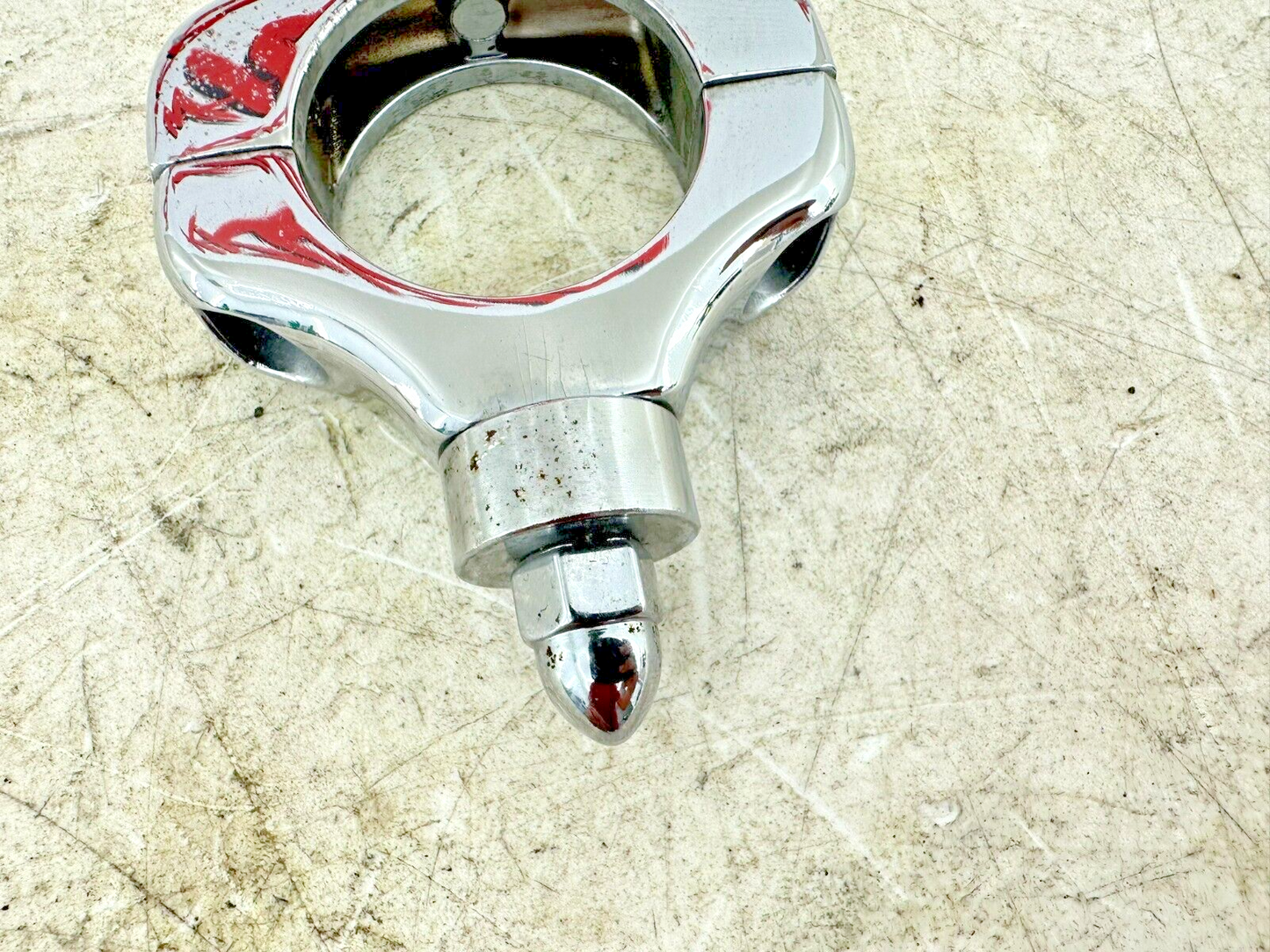 1999 HARLEY SOFTAIL Chrome Fork Mounted Turn Signal Brackets Hardware