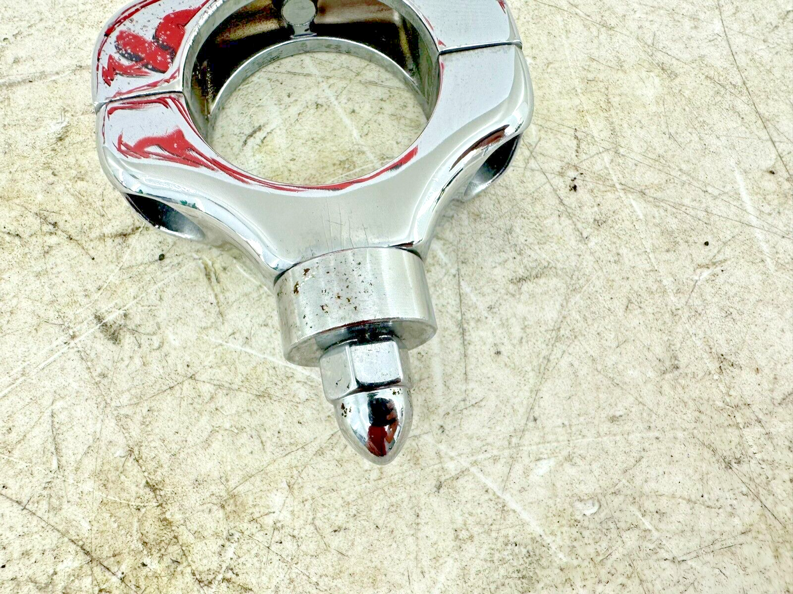 1999 HARLEY SOFTAIL Chrome Fork Mounted Turn Signal Brackets Hardware