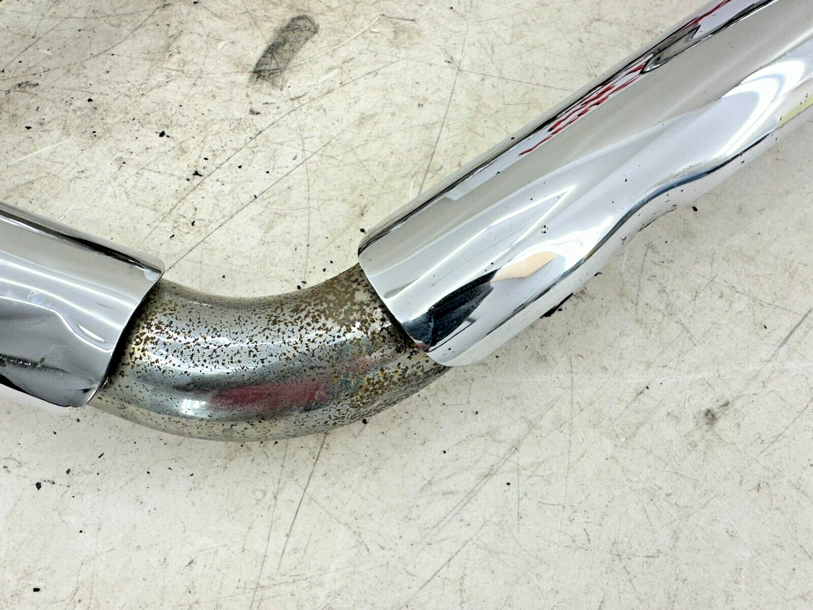 1995 HARLEY SOFTAIL Chrome Fish Tail Dual Exhaust System Header Muffler