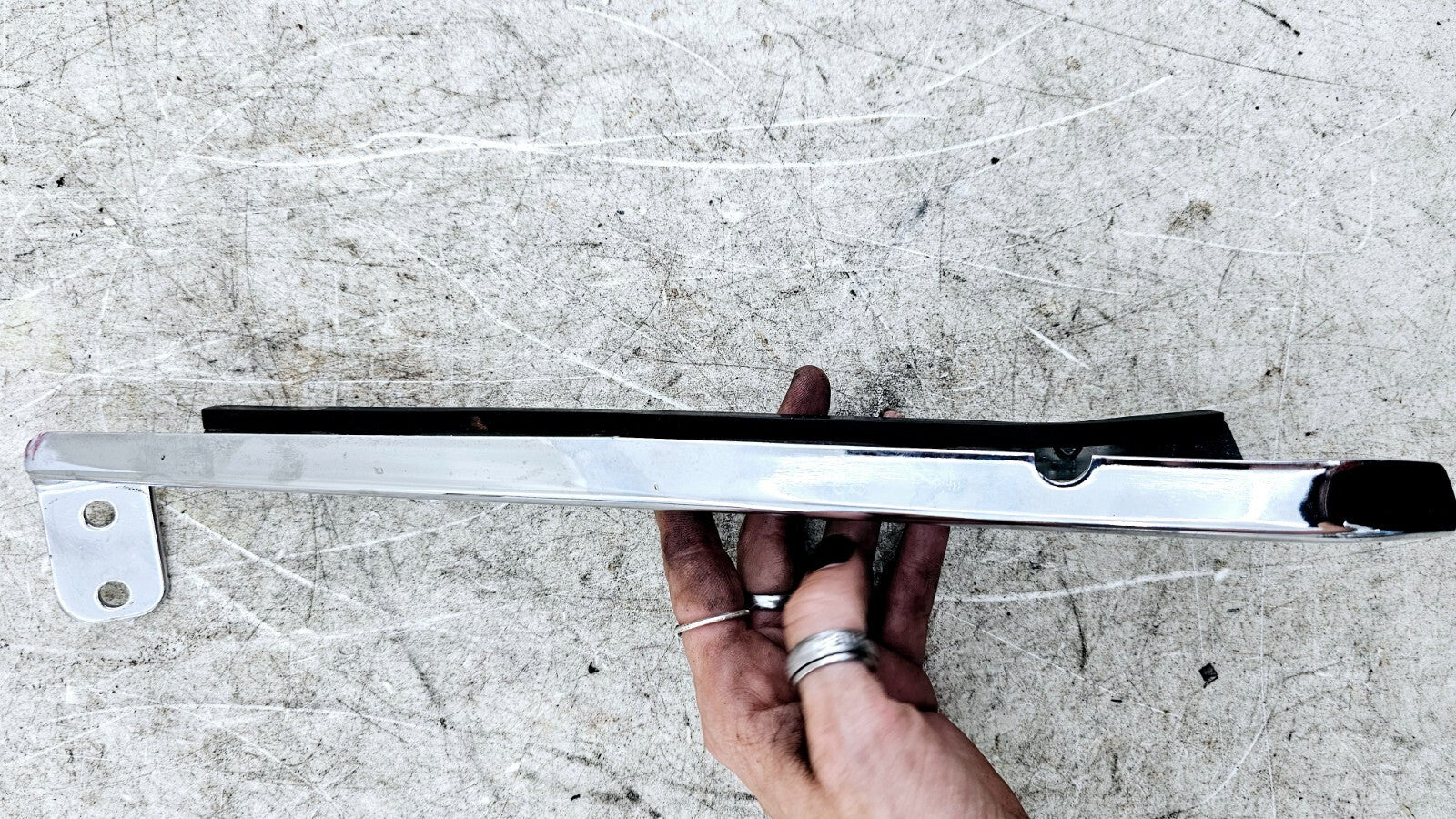 1998 HARLEY FLH ROADKING Chrome Saddlebag & Crash Bar Mounting Arms Frame