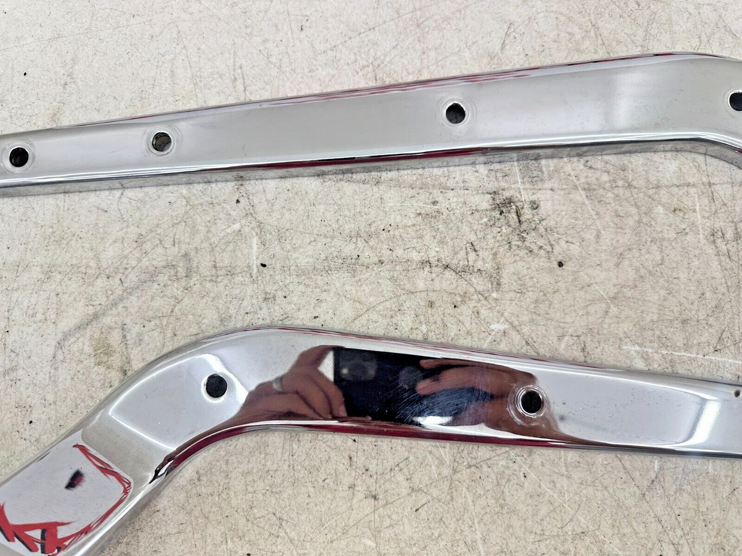 2001 HARLEY SOFTAIL Chrome Rear Fender Frame Strut Arm Bars