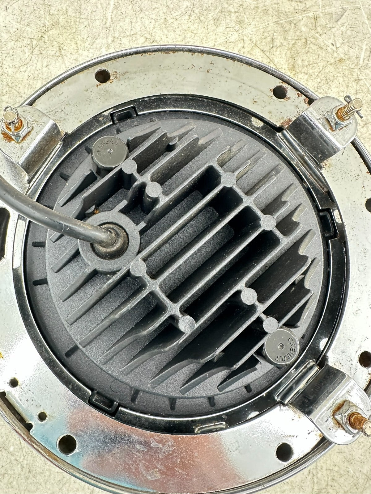 2003 HARLEY ELECTRA GLIDE classic LED Headlight Head Light W/ Chrome Trim Ring