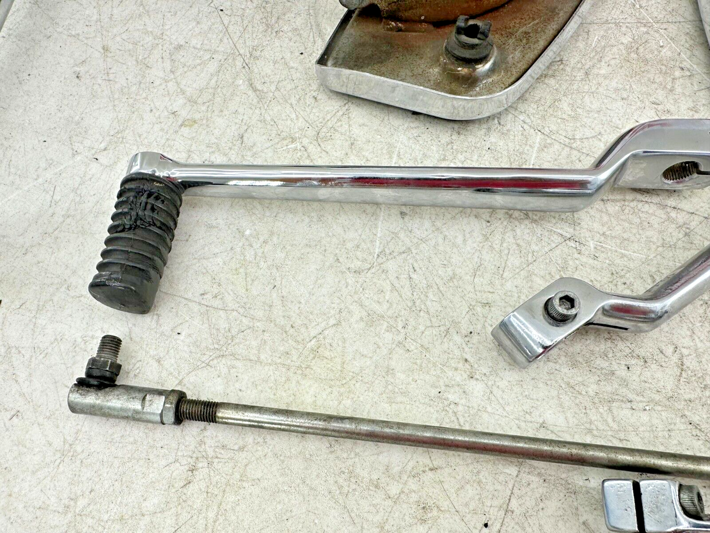1994 HARLEY ELECTRA GLIDE Driver Floorboards Kickstand + Heal Toe Shifter