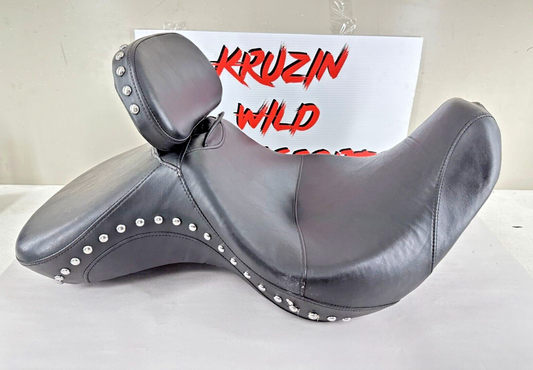 2003 HARLEY SOFTAIL DEUCE OEM Seat + Driver Backrest