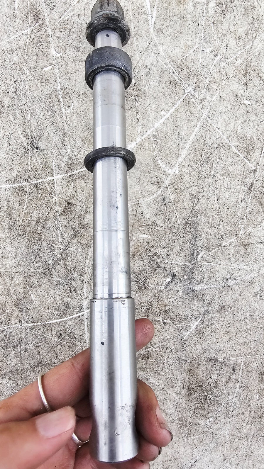 2000 Harley Davidson Sportster Front Wheel Axle Bolt Shaft Straight