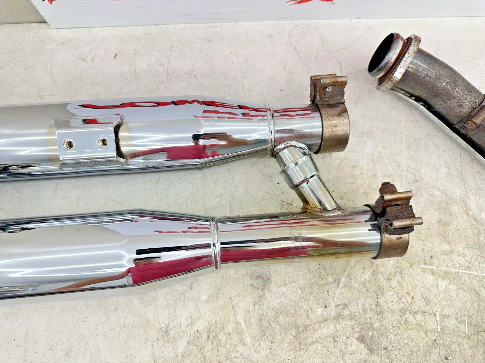 2002 HARLEY SOFTAIL Cobra Exhaust System Header + Muffler
