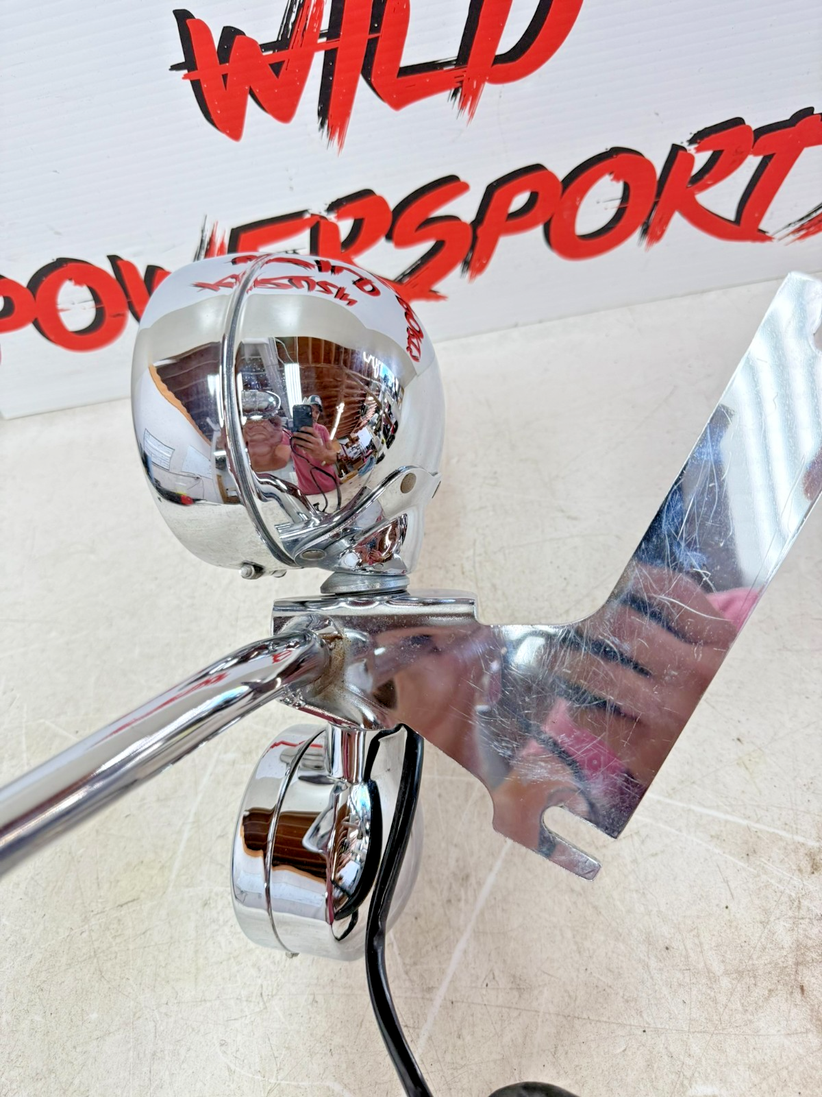 1998 HARLEY FLH ROADKING Highway Fog Spot Lamp Turn Signal Light Bar Chrome