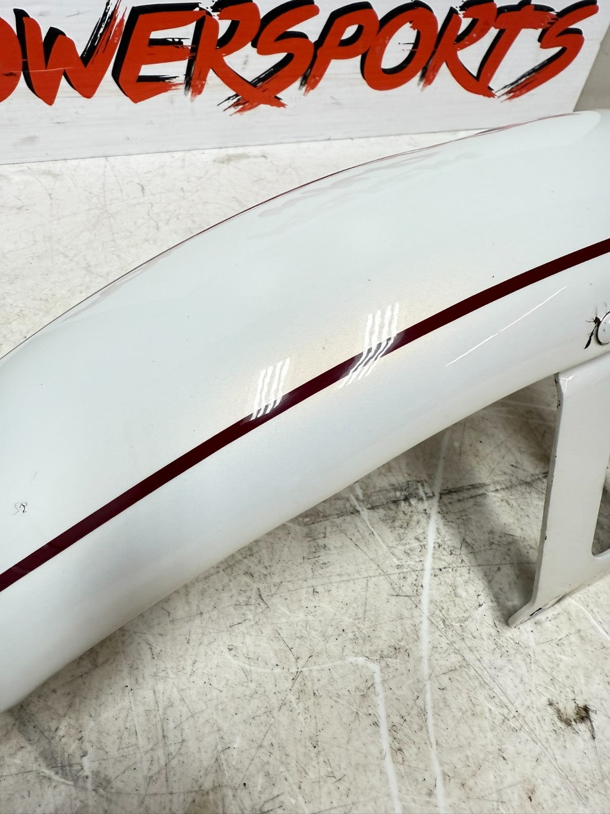 2003 HARLEY DYNA WIDE GLIDE Front Fender Pearl White 100th Anniversary