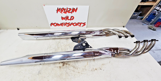 2000 HONDA VALKYRIE INTERSTATE Exhaust Header Muffler Pipe System Chrome