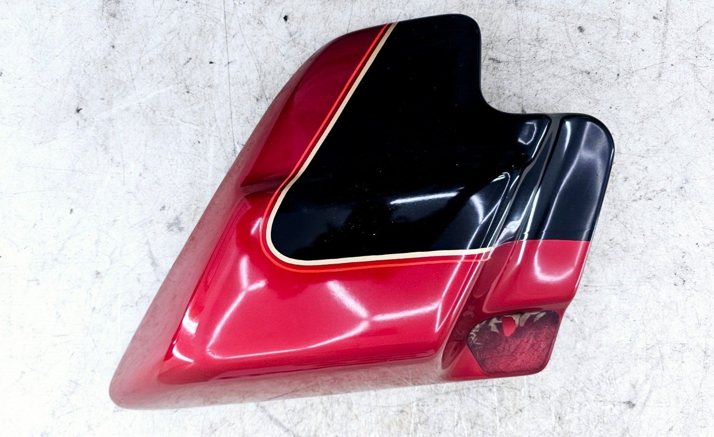 1998 HARLEY FLH ELECTRA GLIDE Right Side Cover Fairing Panel Cowl RED BLACK OEM