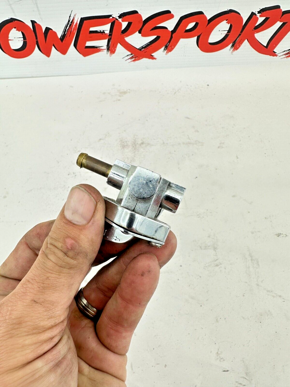 2001 Harley Davidson Sportster Chrome Manual Fuel Gas Petcock Valve OEM HD