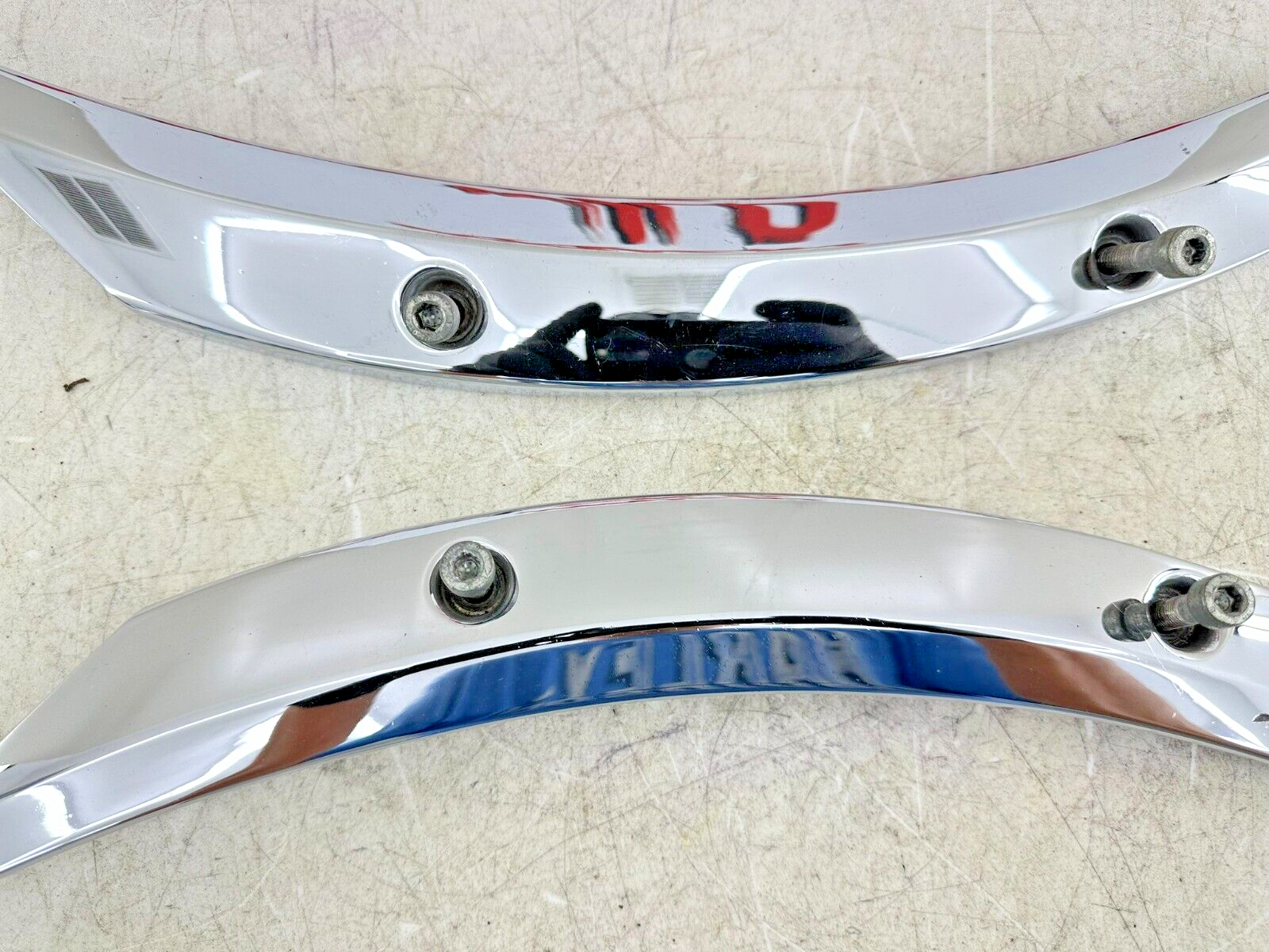 2006 Victory Kingpin Chrome Rear Fender Frame Strut Arm Bars