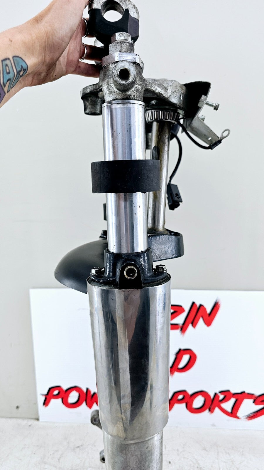 1994 HARLEY FLH ELECTRA GLIDE Forks Triple Tree Clamp Air Ride Axle OEM HD