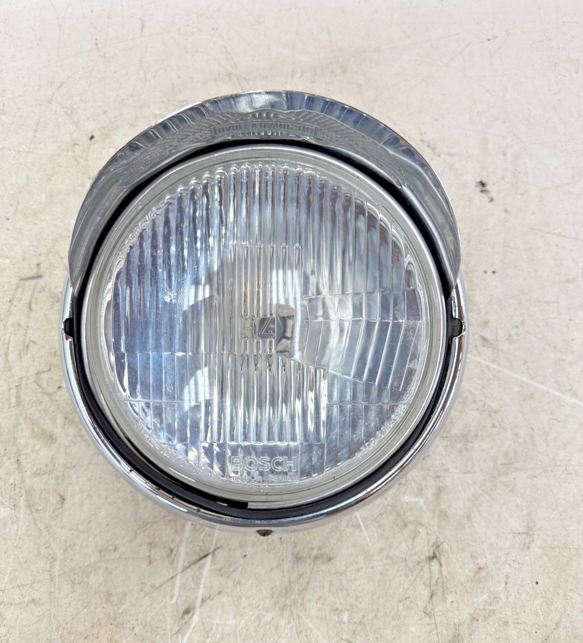 1995 HARLEY FLH ELECTRA GLIDE Headlight Head Light Lamp Housing Ring Visor