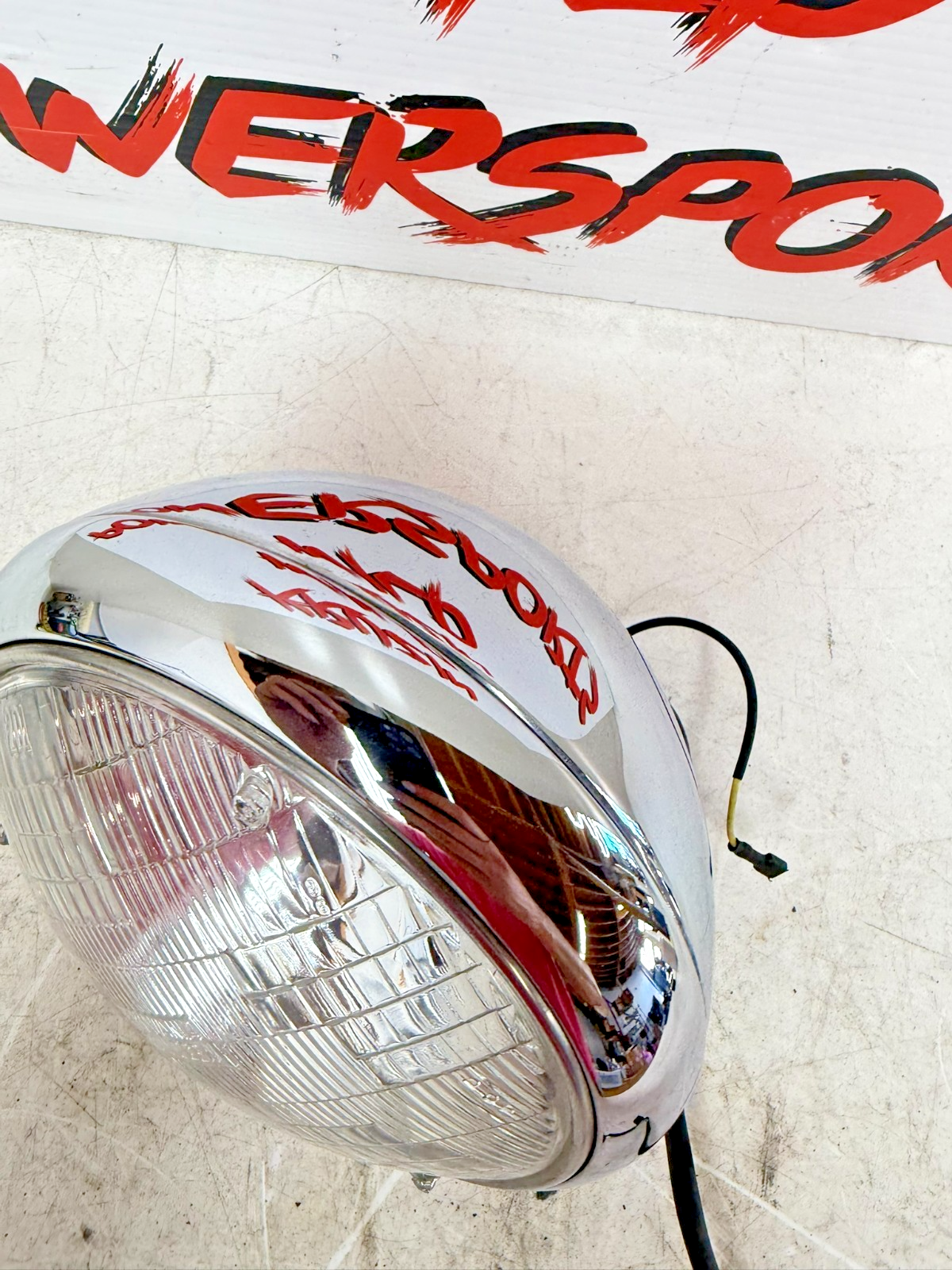 1997 HARLEY DAVIDSON SOFTAIL 8" OEM HD Chrome Headlight Housing Mounting Bracket