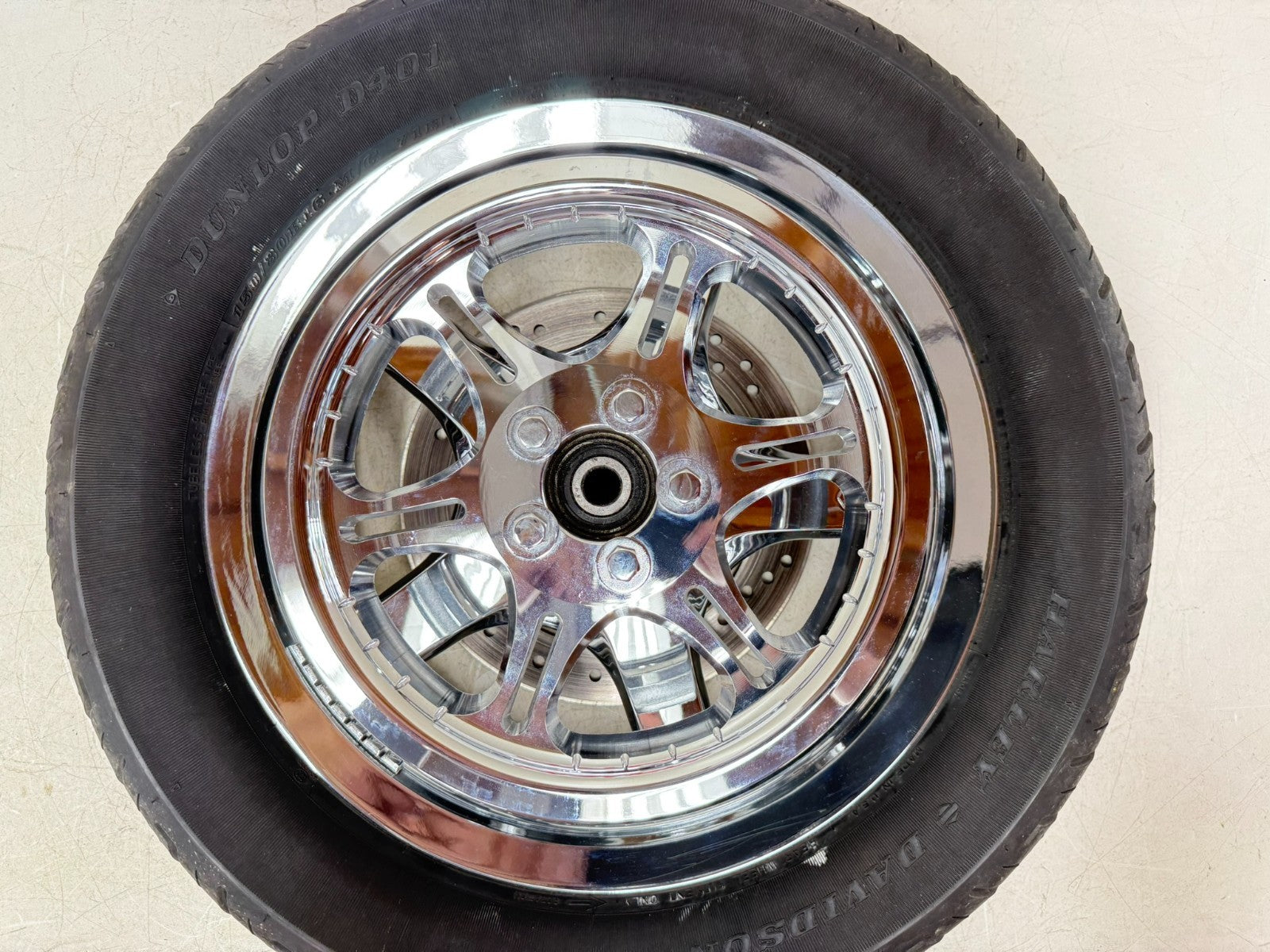 2003 HARLEY DYNA WIDE GLIDE 16" Thunder star  Rear Wheel Rim Full Chrome NICE! 