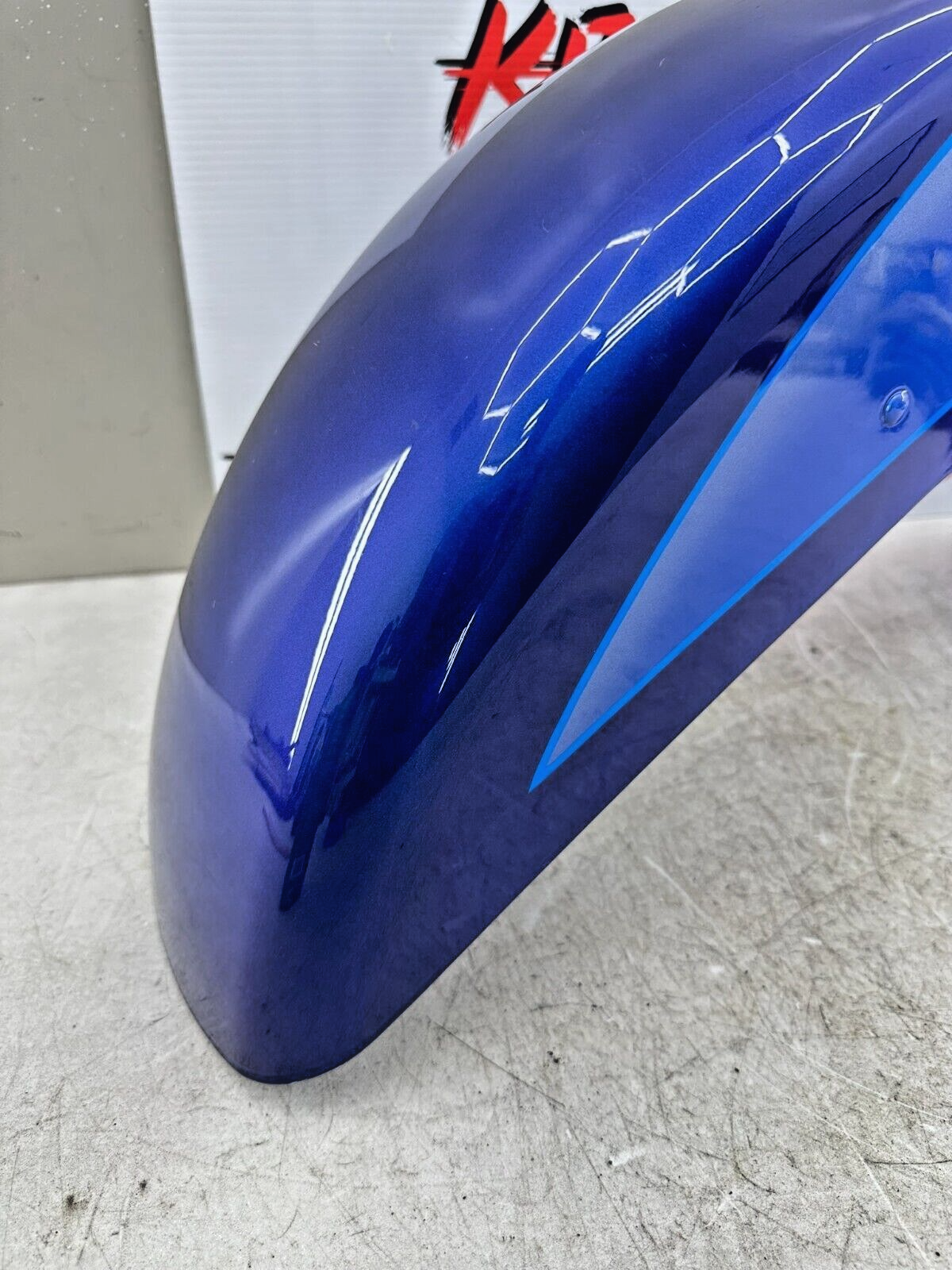 2007 Harley Electra Glide CVO OEM HD Front Fender Lightning Blue Midnight Pearl