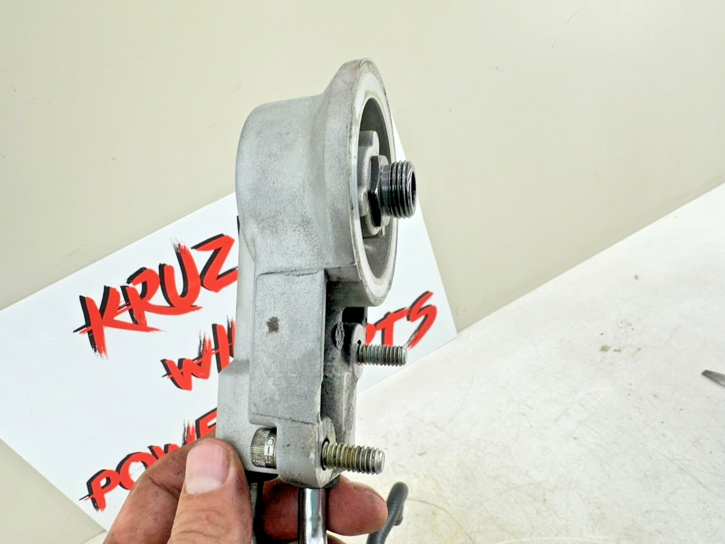 1999 HARLEY SOFTAIL OEM HD Oil Filter Housing & Chrome Hard Lines