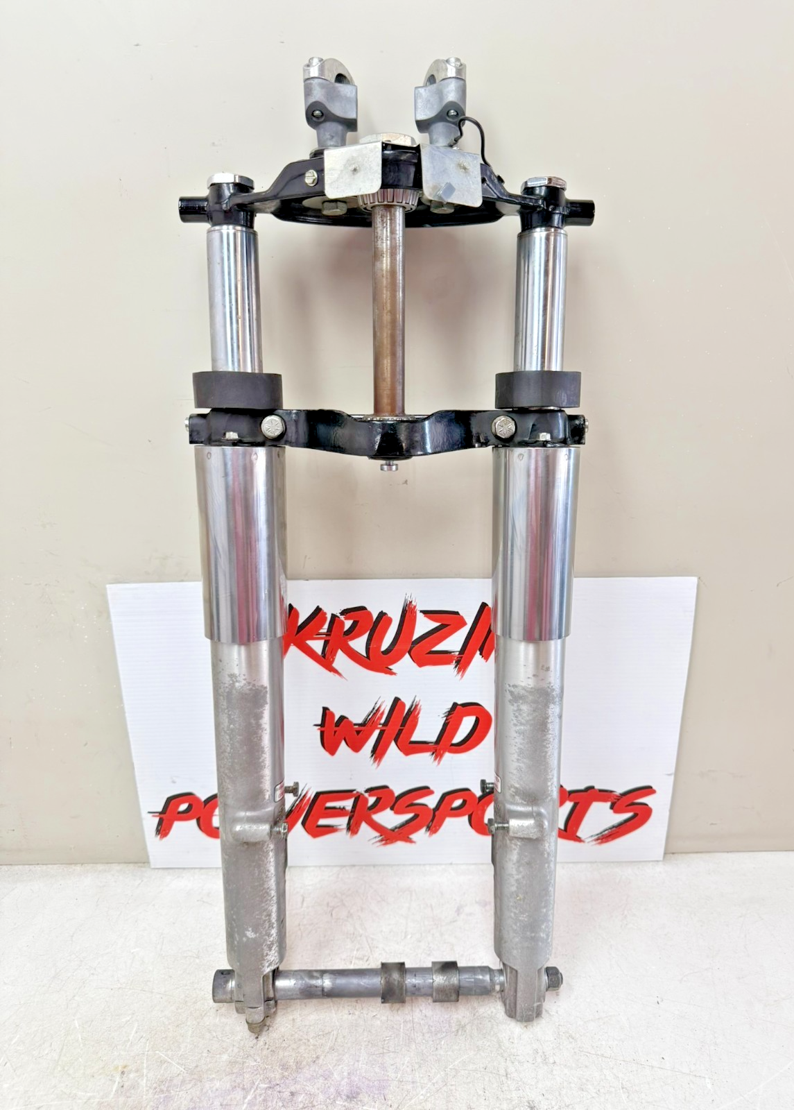 2003 HARLEY ELECTRA GLIDE Forks Triple Tree Clamp Axle Straight OEM HD