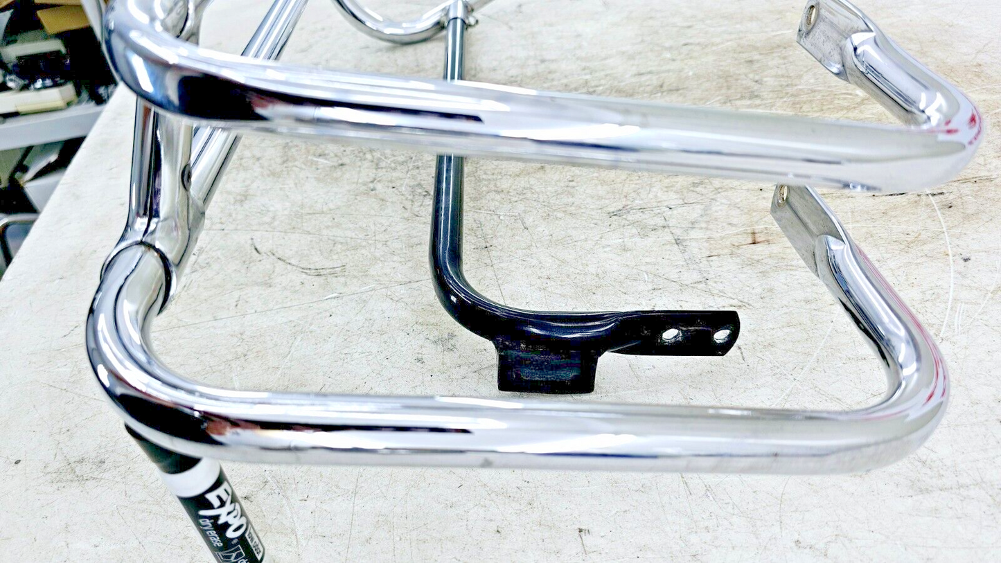 1998 HARLEY FLH ELECTRA GLIDE Chrome Left Saddlebag Surround Bumper No Rust
