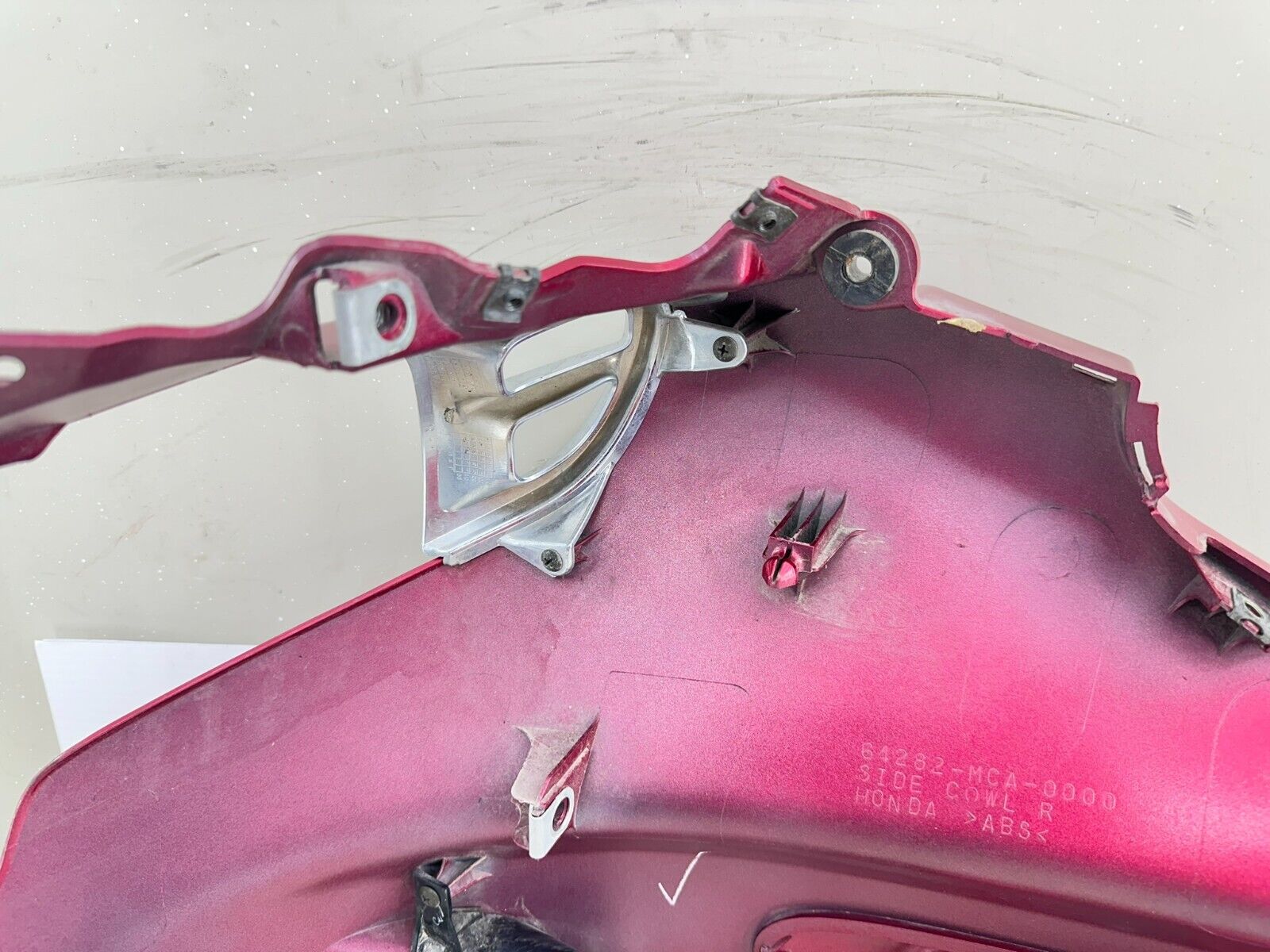 2004 Honda Goldwing GL1800 Red Right Side Headlight Fairing Cowl Panel