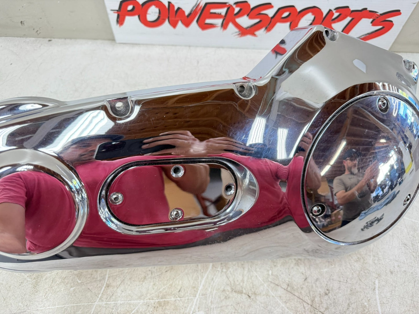 1997 HARLEY DAVIDSON SOFTAIL Outer Primary Clutch Cover Case Chrome Housing