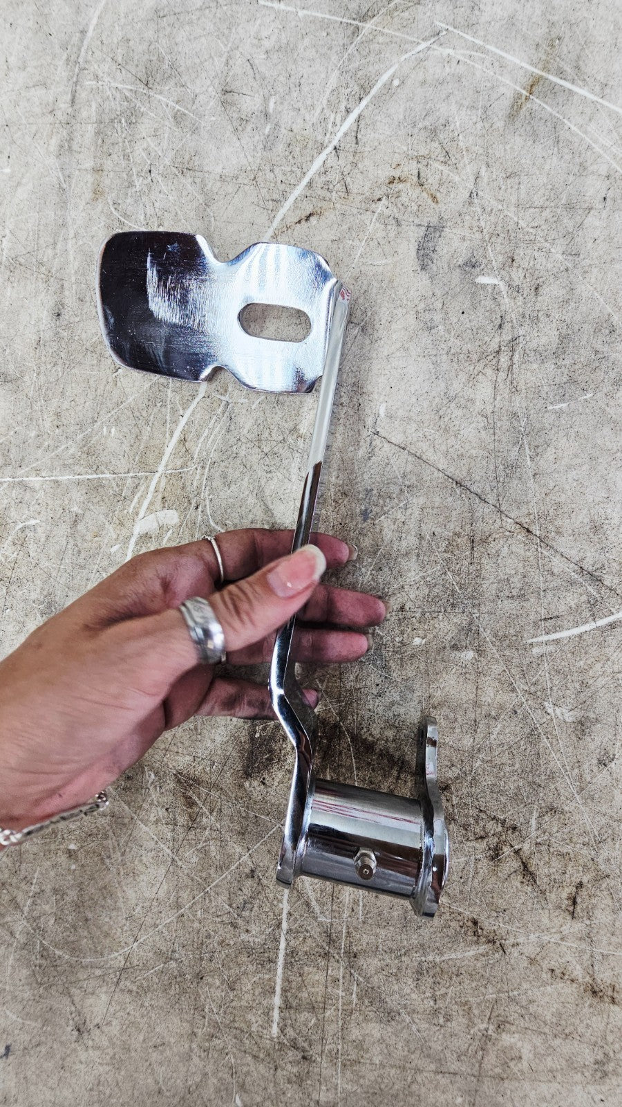 1996 HARLEY SOFTAIL Chrome Rear Brake Pedal Forward Controls Arm Lever