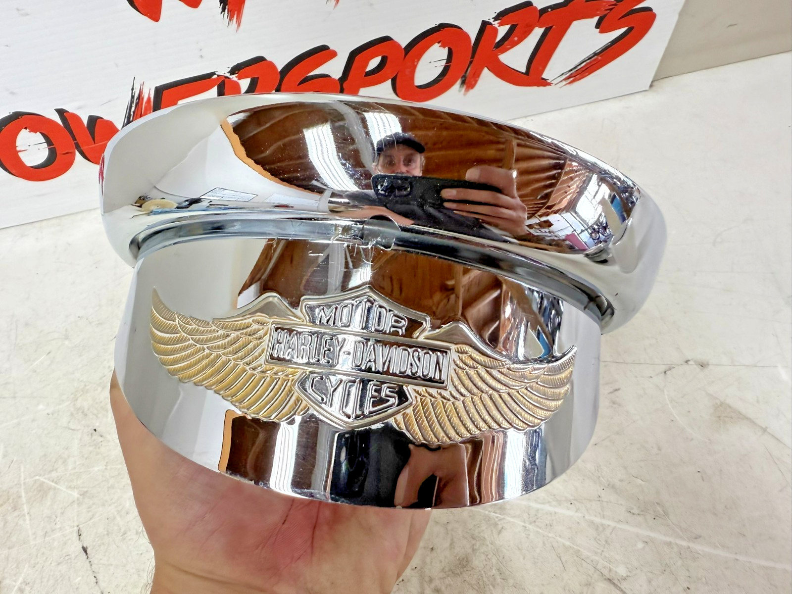 2003 HARLEY ELECTRA GLIDE Headlight Chrome Trim Ring & HD Visor