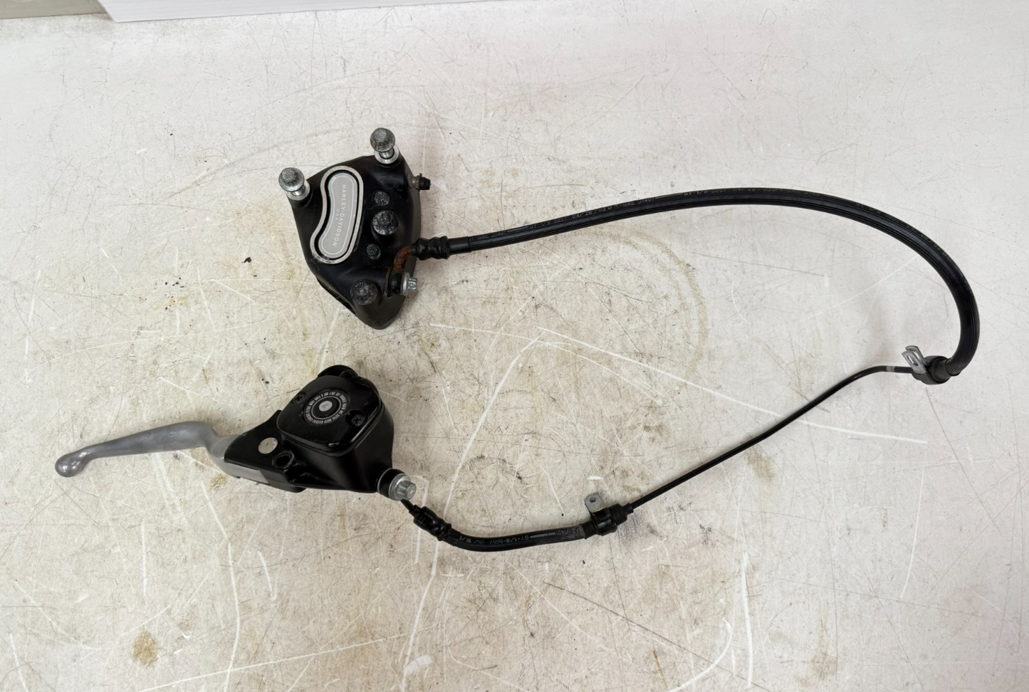 2003 Harley Davidson Sportster Front Brake Master Cylinder Caliper & Hose
