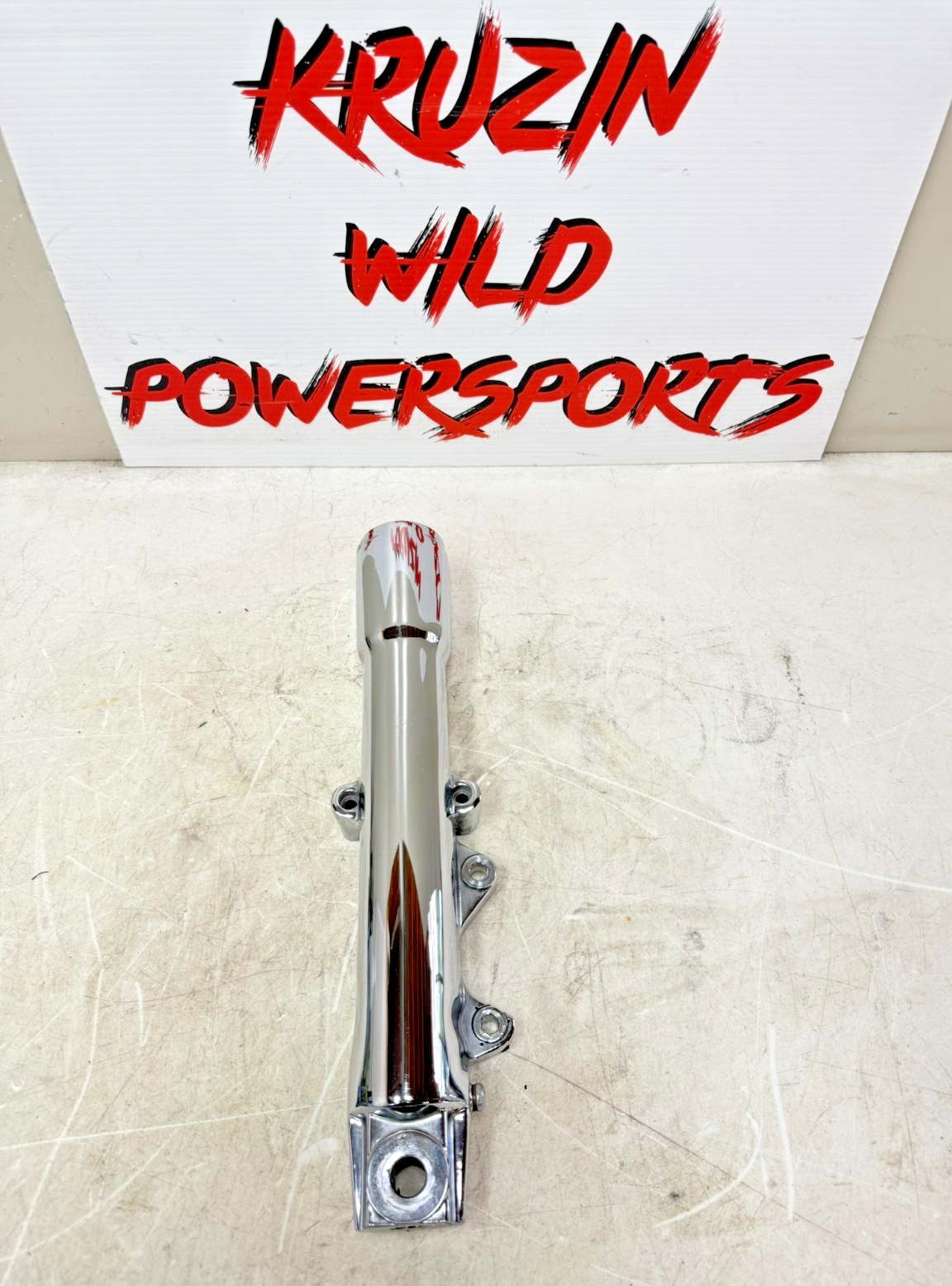 1997 HARLEY DAVIDSON SOFTAIL 41mm Left Chrome Fork Leg Tube Lower Slider