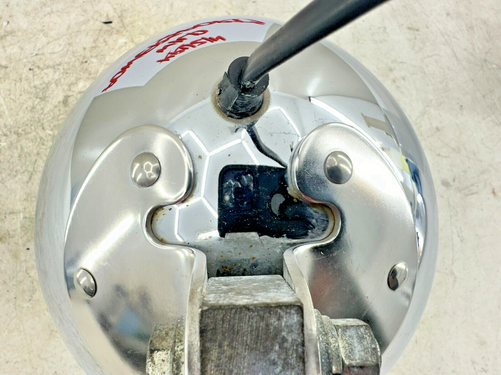 1995 HARLEY SOFTAIL OEM HD Chrome Headlight W/ Visor + MTG Bracket