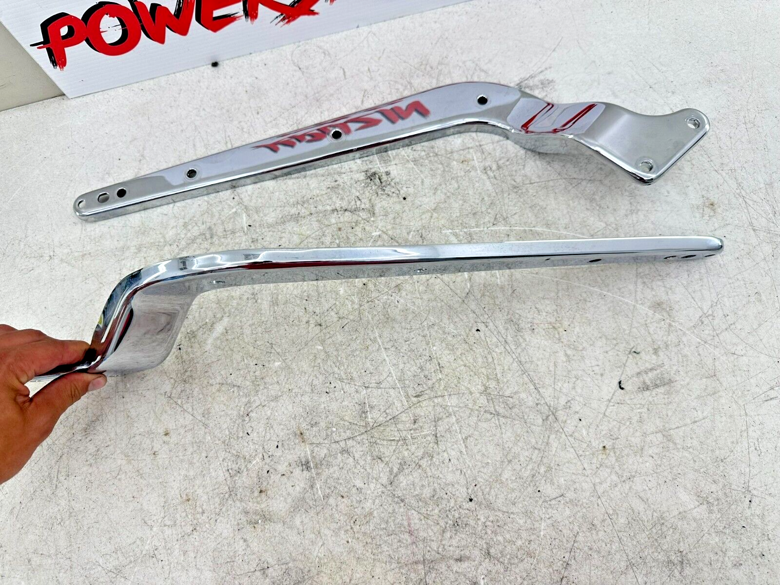 2001 HARLEY SOFTAIL Chrome Rear Fender Frame Strut Arm Bars