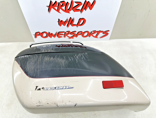 1999 HONDA VALKYRIE INTERSTATE Left Saddlebag W/ Rack + Lid No Cracks
